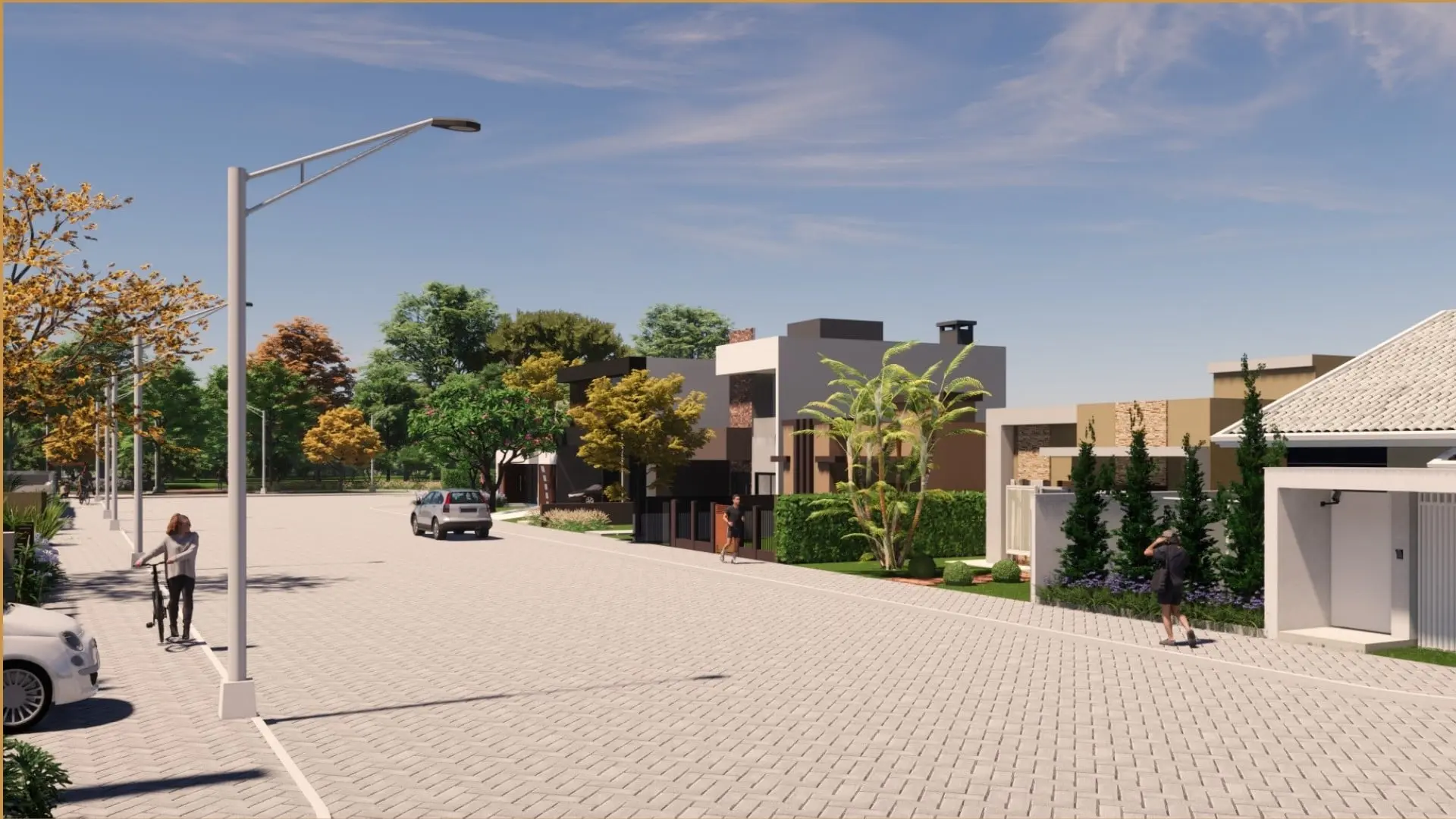 Perspectiva dos lotes residenciais do Laranjeiras