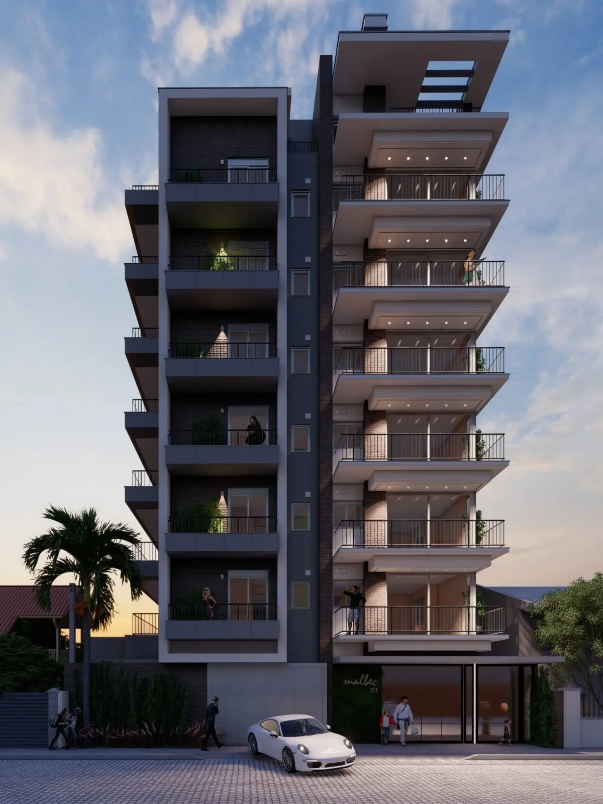 Fachada do Residencial Malbec